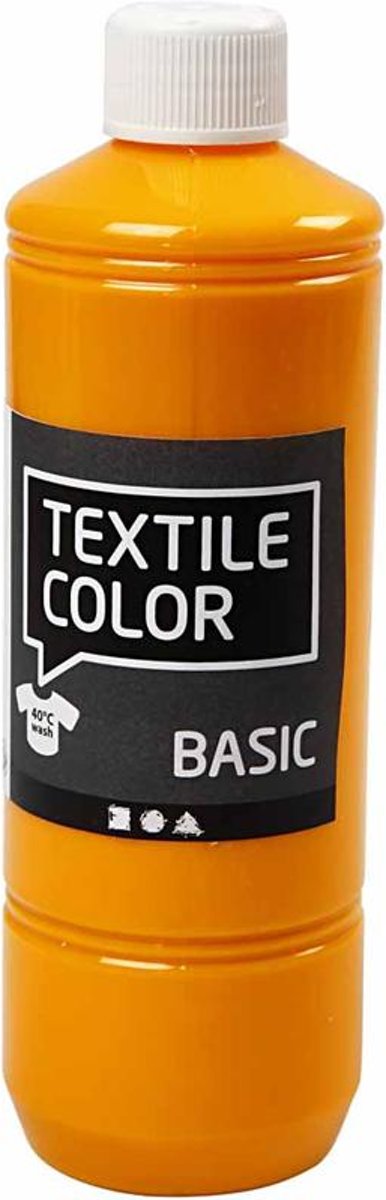 Textile Color Basic, geel, 500ml [HOB-34143]